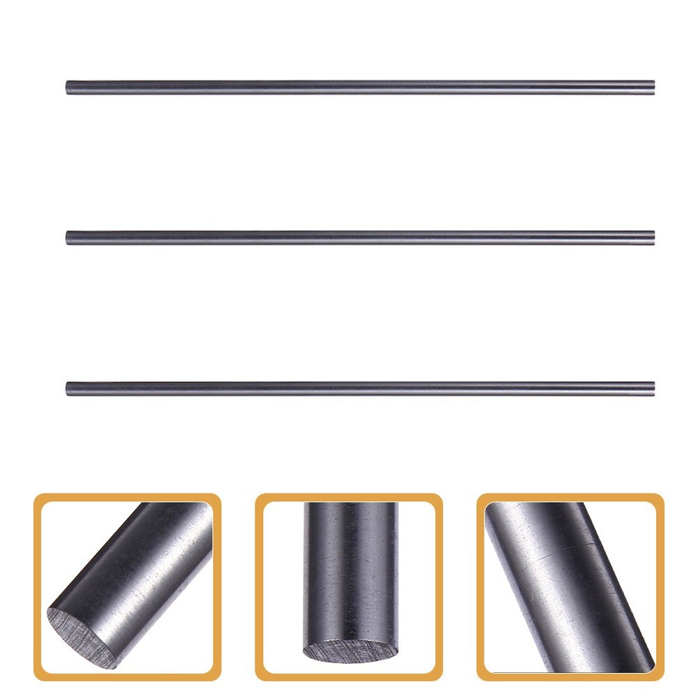 3Pcs Graphite Stirring Rods High Purity Graphite Stick for Casting and Mixing