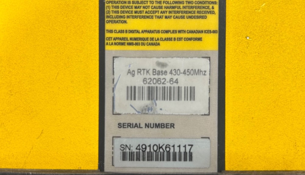 Trimble AgGPS RTK GLONASS Base 450mhz