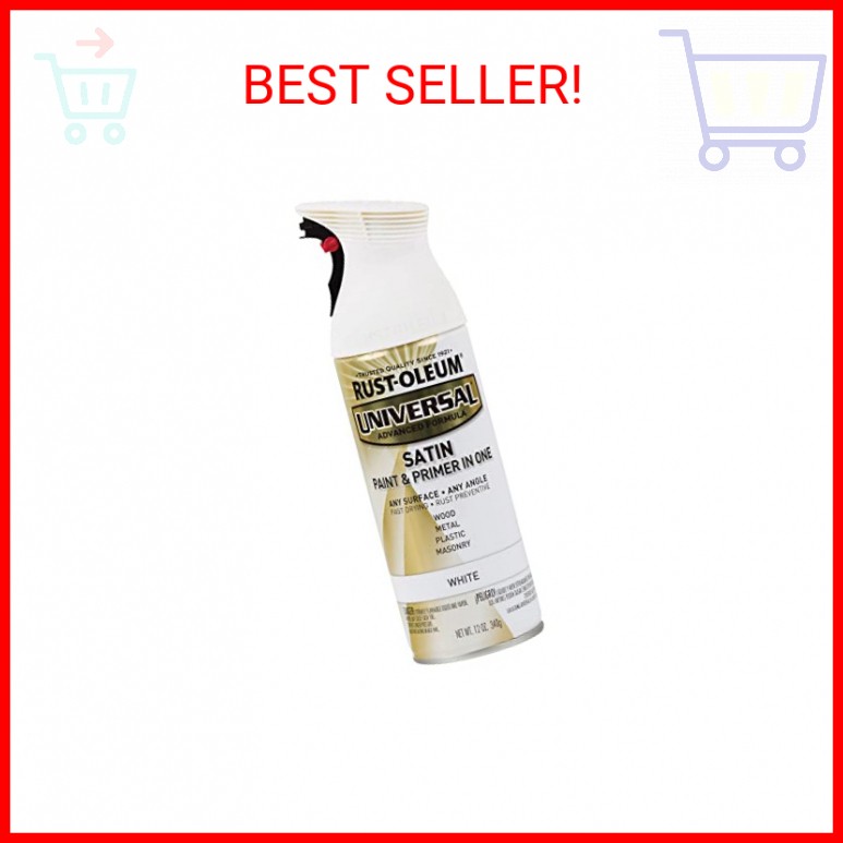 Universal All Surface Spray Paint - 12oz Satin White