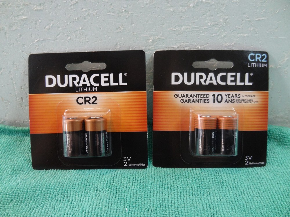 NEW Duracell CR2 3V Lithium Battery 2X2=4 TOTAL EXP- 2030+