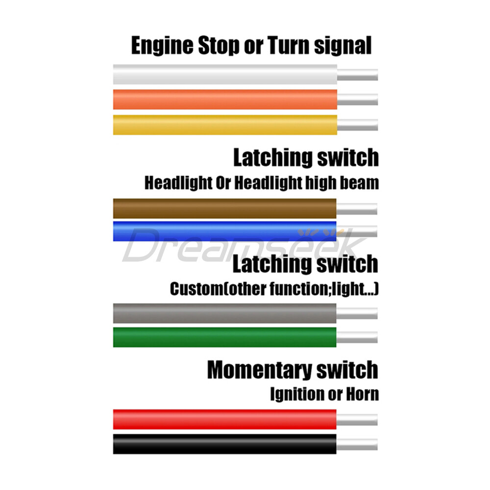 1'' Handlebar Control Switch Button Horn Turn Signal Universal for Harley Chrome