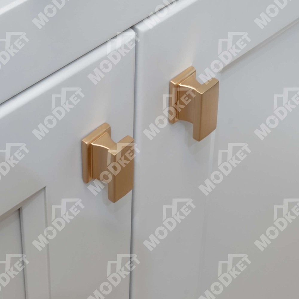 Solid Metal Brushed Champagne Gold Cabinet Pulls Knob Handle Kitchen Bathroom