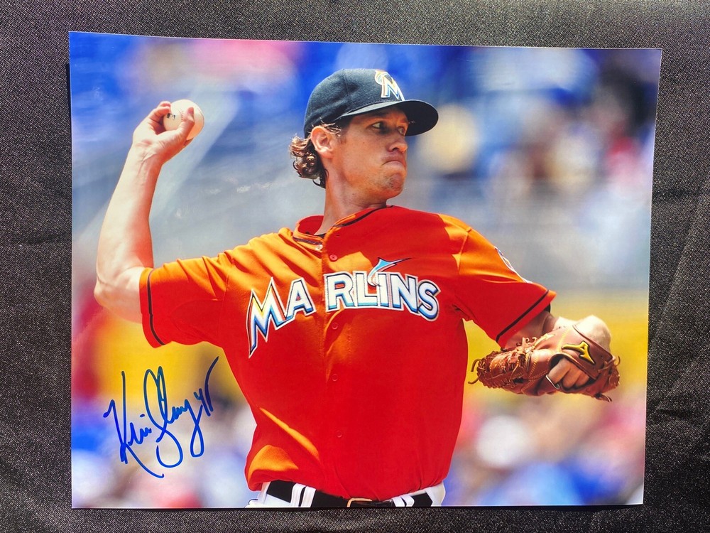 Kevin Slowey Miami Marlins Signed Auto Autographed 8x10 Photo