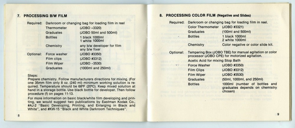 Jobo Combo 1526 Black & White Film & Paper Processing