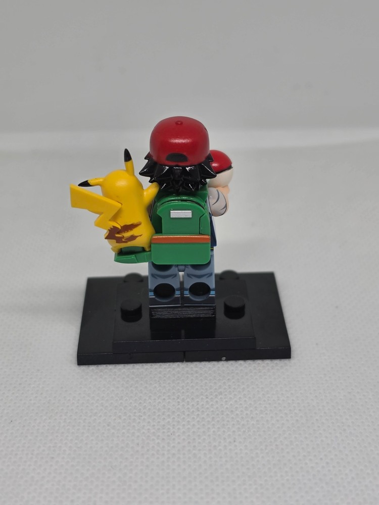 Pokemon Ash ketchum Custom Lego Minifigure
