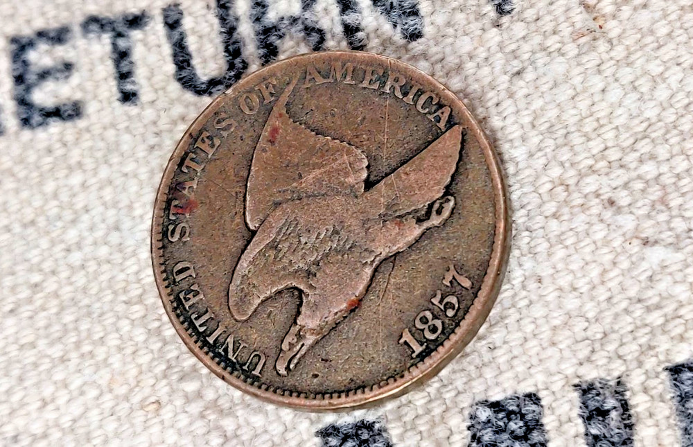 1857 Flying Eagle Cent - Fine / VF IHP33