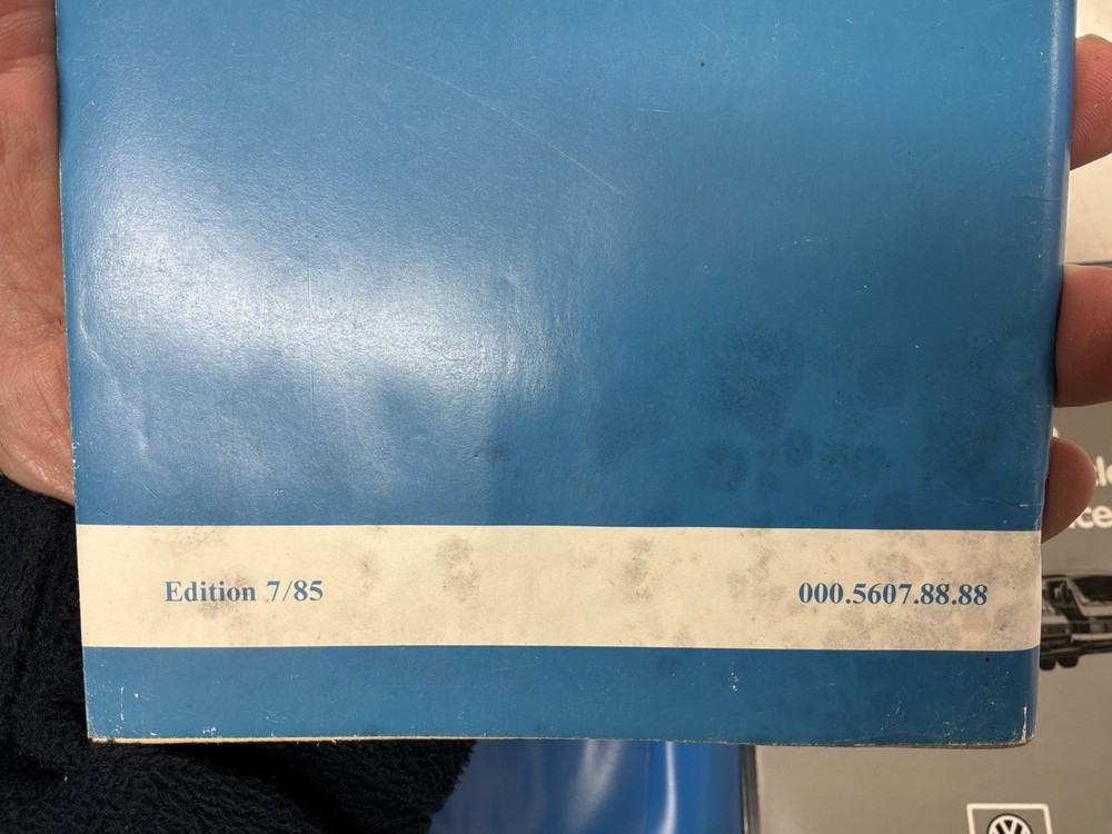 Vintage 1985 VAG Service book & Folder