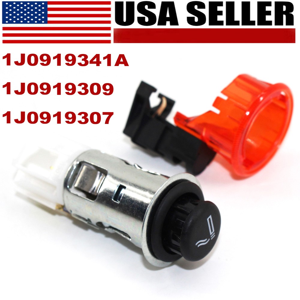 Cigarette Lighter Socket Assembly For VW Jetta Bora Golf Passat Beetle Polo Eos