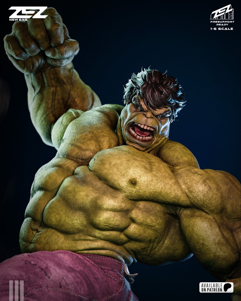 Hulk Statue 3D Printed Kit Unpainted/Unassembled