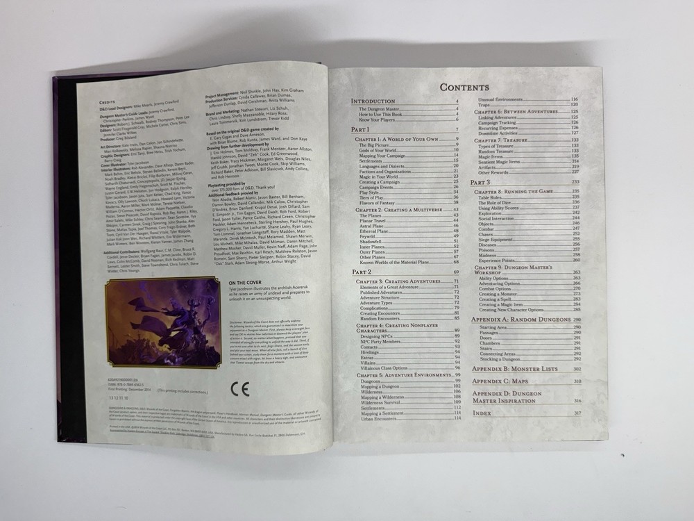 Dungeons & Dragons Dungeon Master's Guide Hardcover, 2014 1st Printing