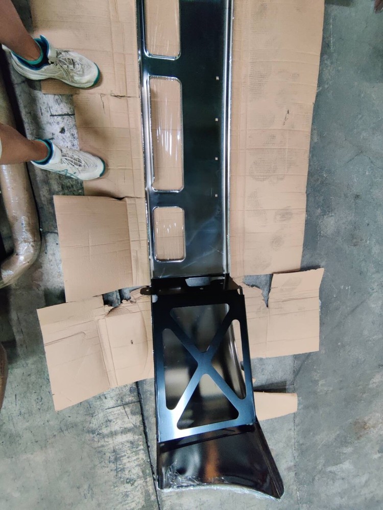 For Peterbilt 387 16" Chrome Bumper W/brackets
