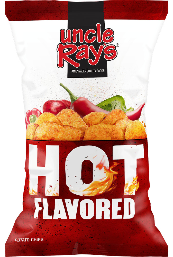 Uncle Ray's Hot Chips, 2.29 oz (Pack of 12)