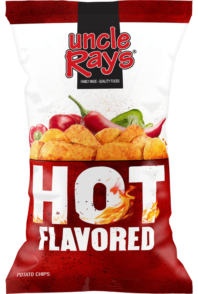Uncle Ray's Hot Chips, 2.29 oz (Pack of 12)