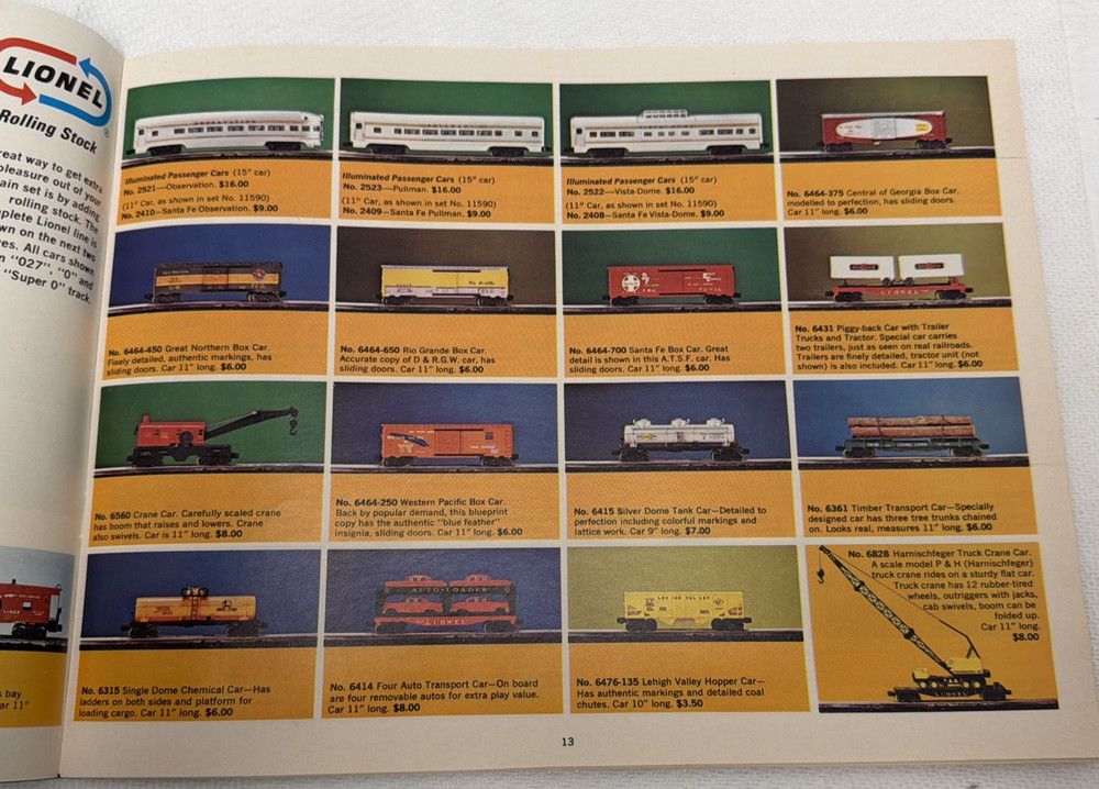 LIONEL 1966 CONSUMER TRAINS CATALOG MINT ORIGINAL