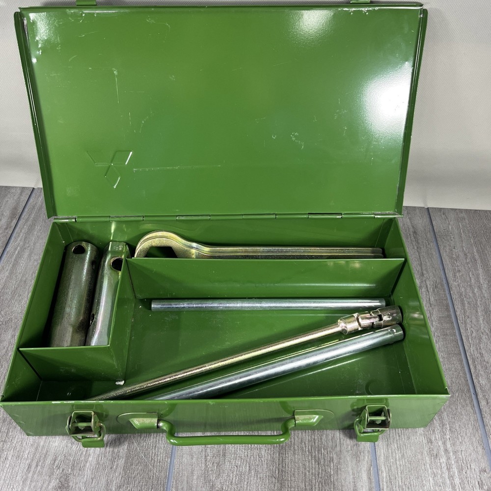 Mitsubishi Vintage Tool Box Case Storage Rare With Tools
