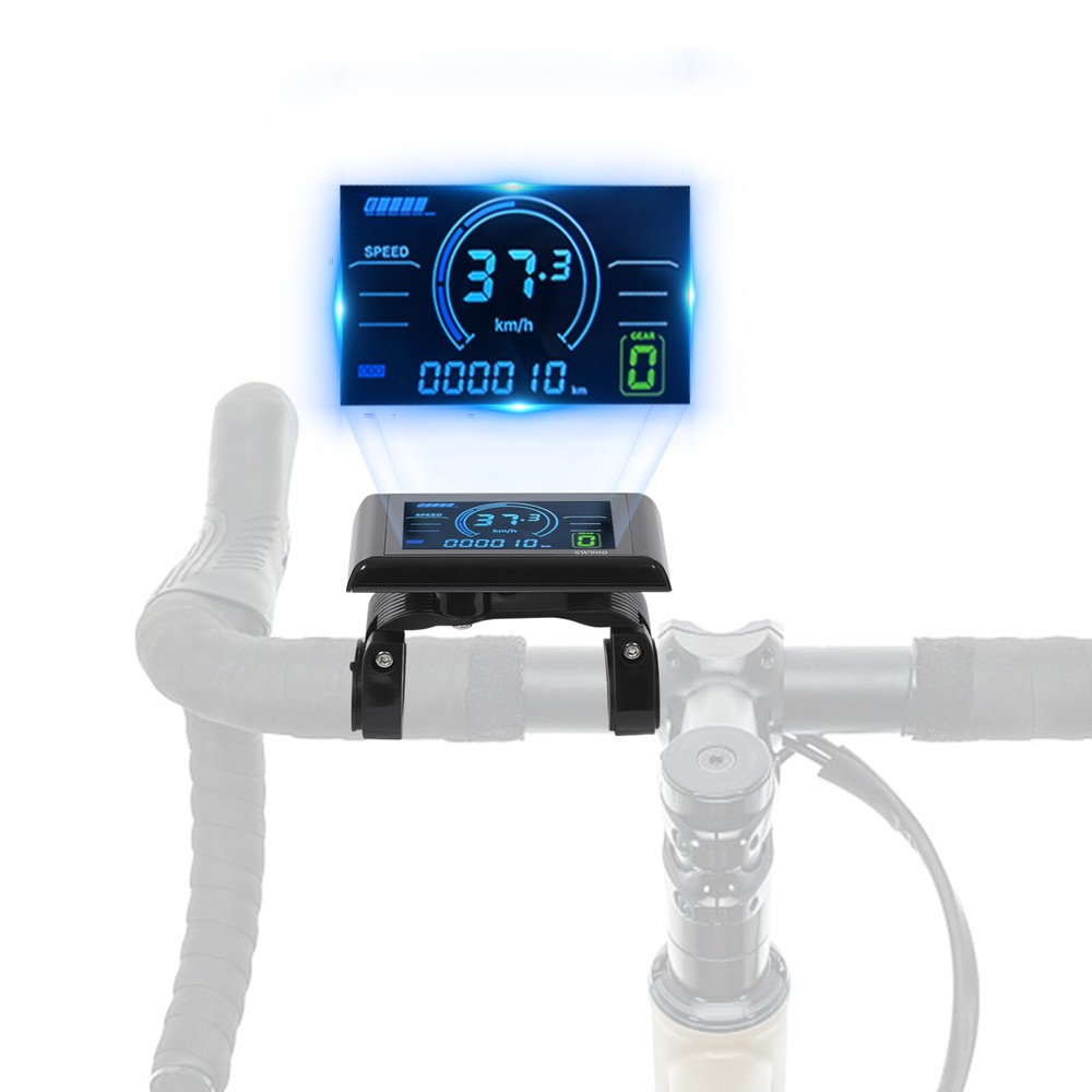 LCD Display Electric Bicycle Display Screen E-Bike Multicolor Screen Rectangle