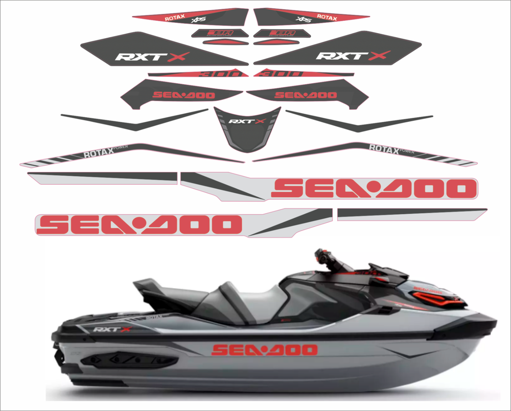 SEADOO RXT X 300 2018 Graphics / Decal / Sticker Kit