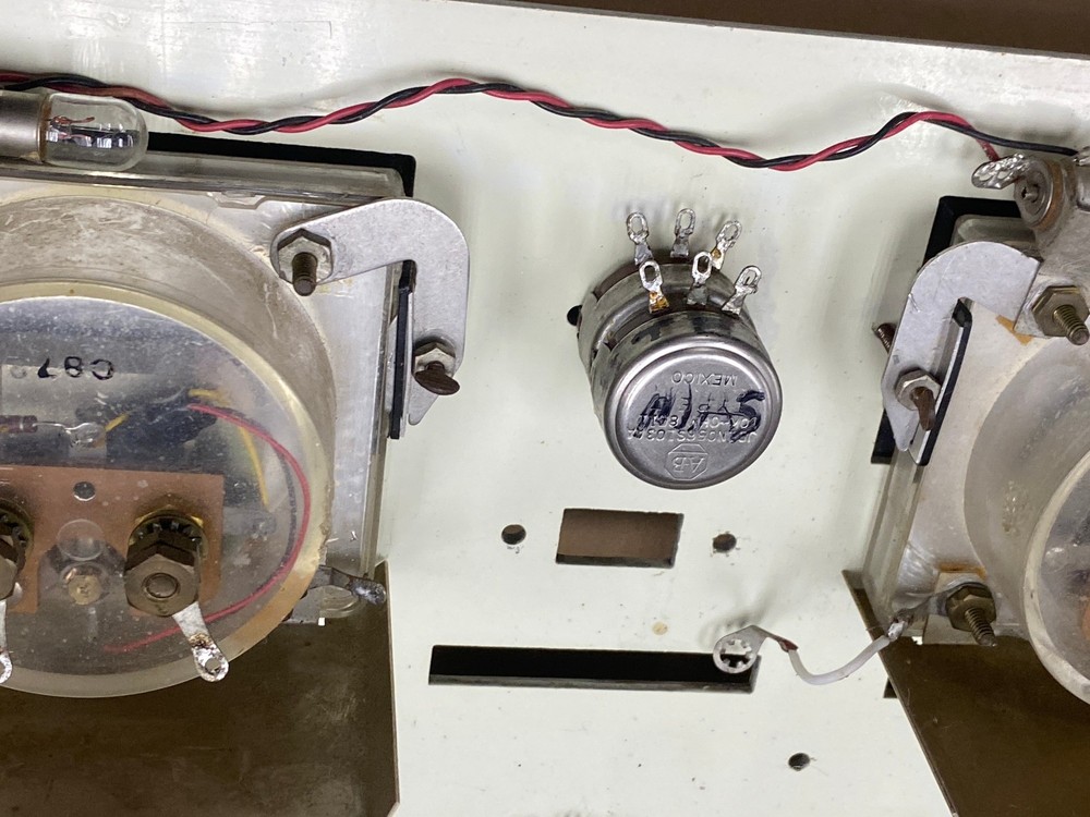 Stereo Ampro Console Front Panel with Switches - Knobs - VU's - Attenuators