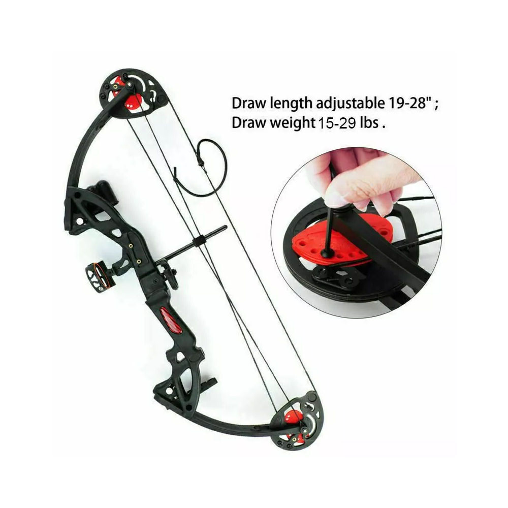 15-29lbs Compound Bow and Arrow Set Right Hand Beginner Archery Target Hunting