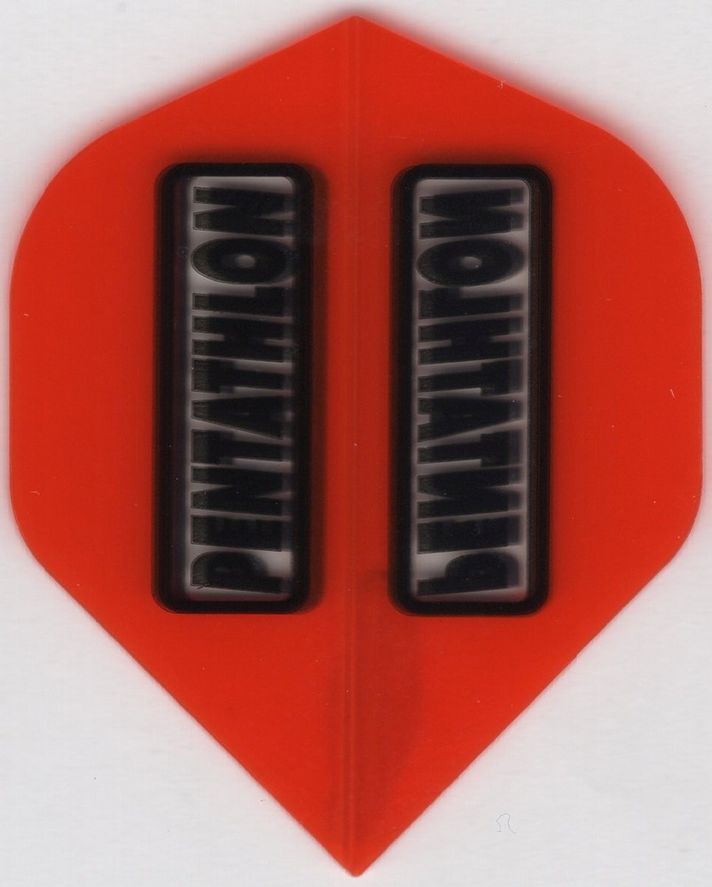 PENTATHLON ORANGE Dart Flights: 3 per set
