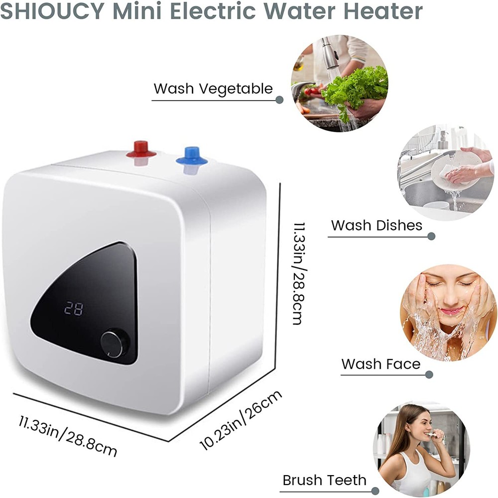 1500W Electric Water Heater Instant Hot Water Heater Under Sink For Kitchen 110V