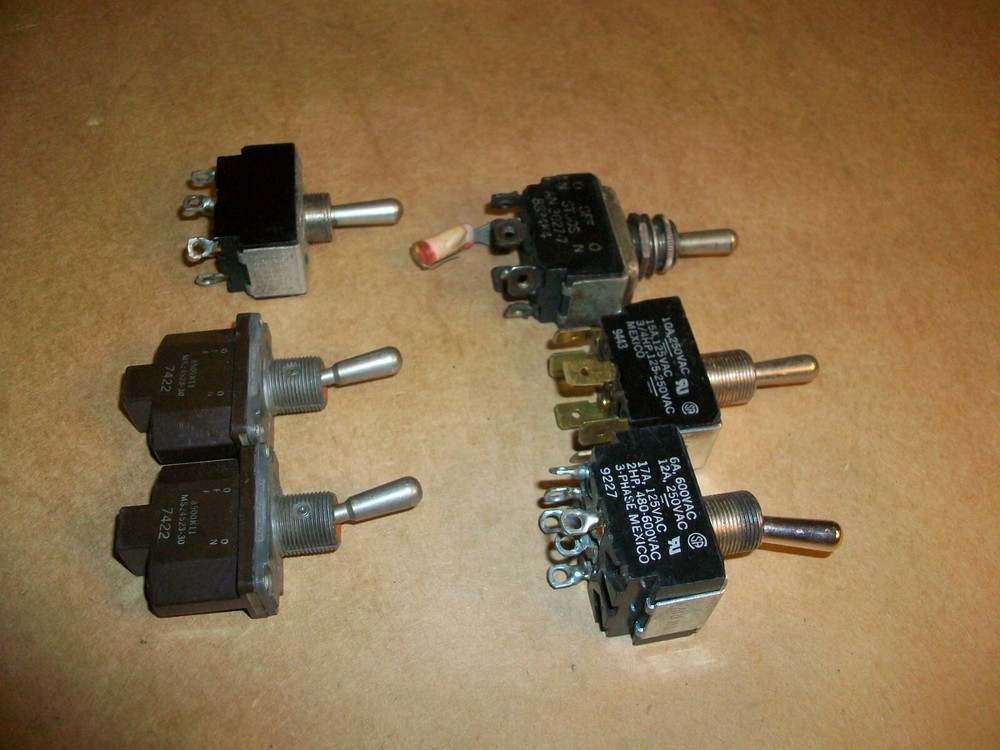 6pc Toggle Switch Assortment