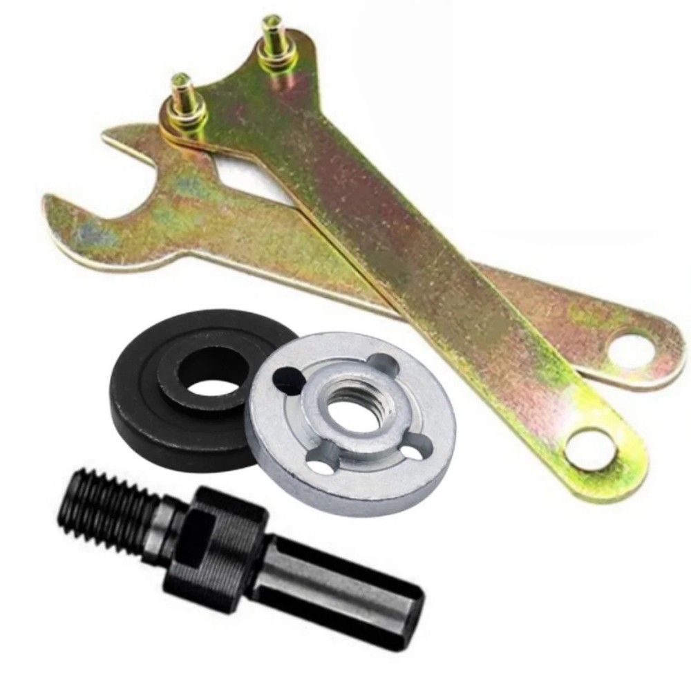 10mm 5Pcs Drill to Angle Grinder Adapter Set – Variable Rod Converter Tool