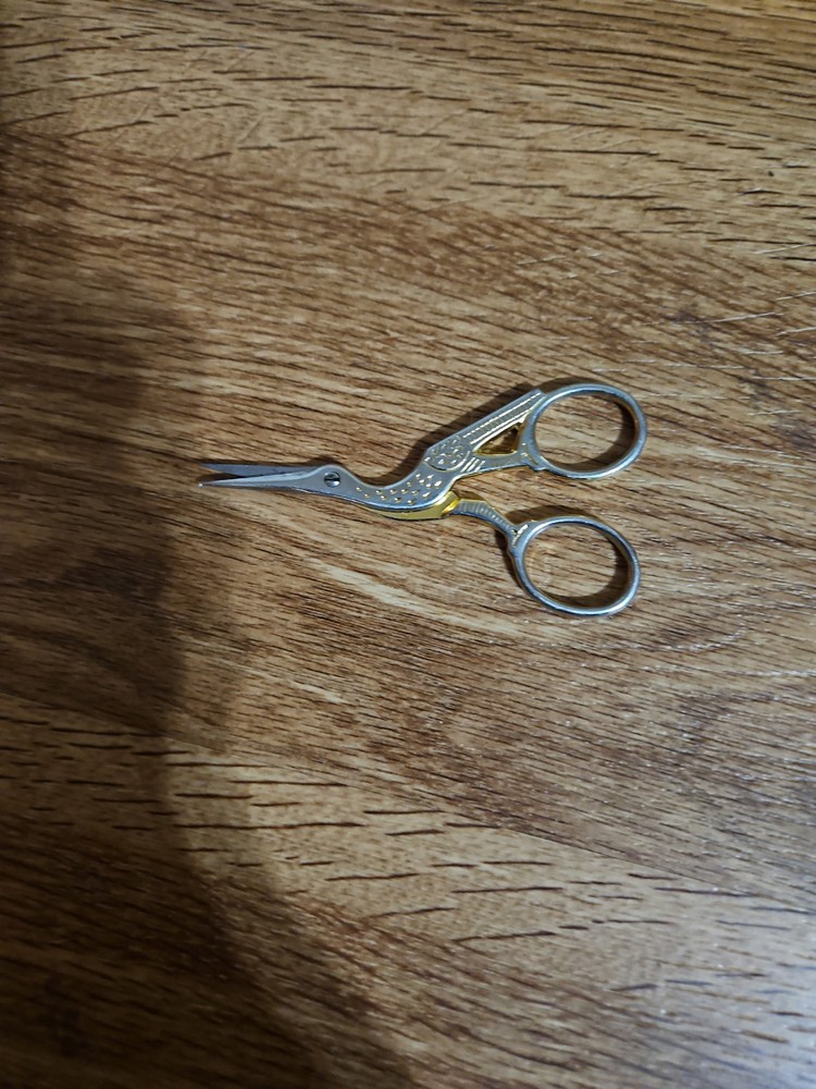 Vintage Gingher 3.5 In. Stork Scissors