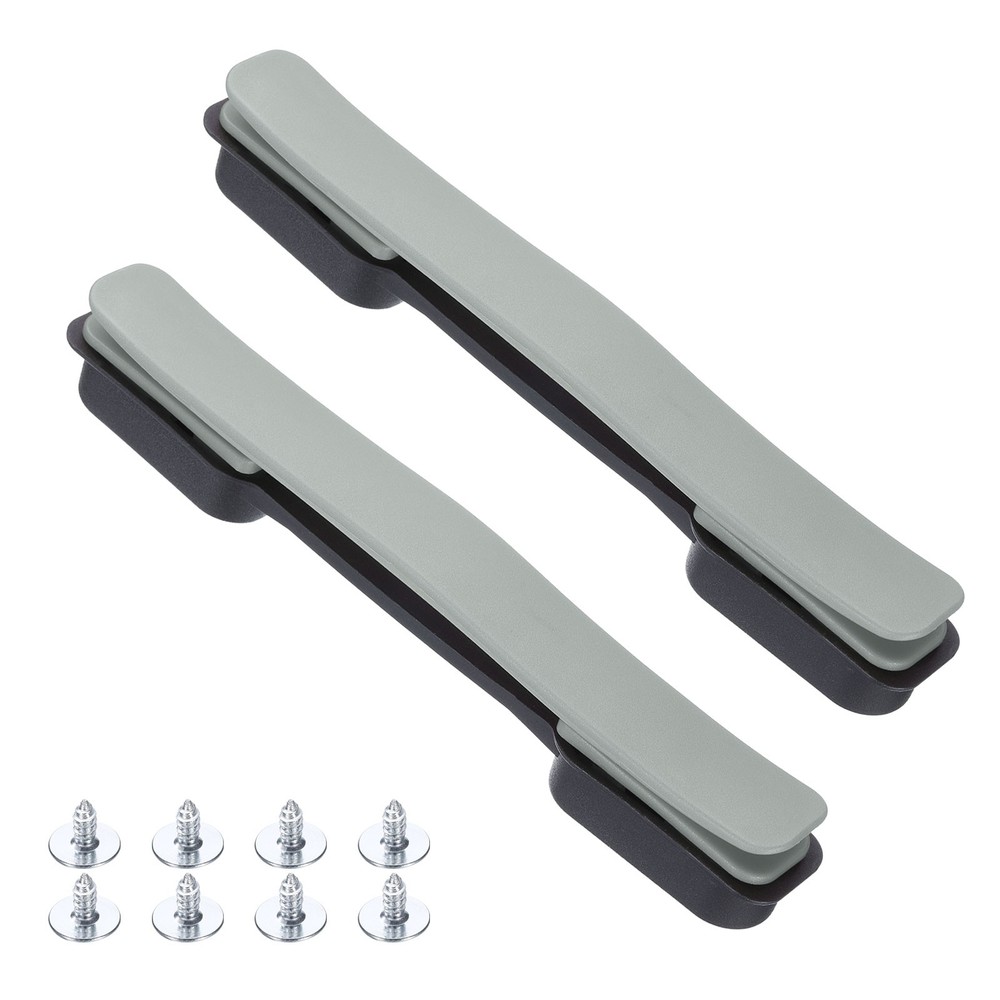 2Pcs Luggage Handle Replacement with Screws 8.5 Inch Handle Silver Grey