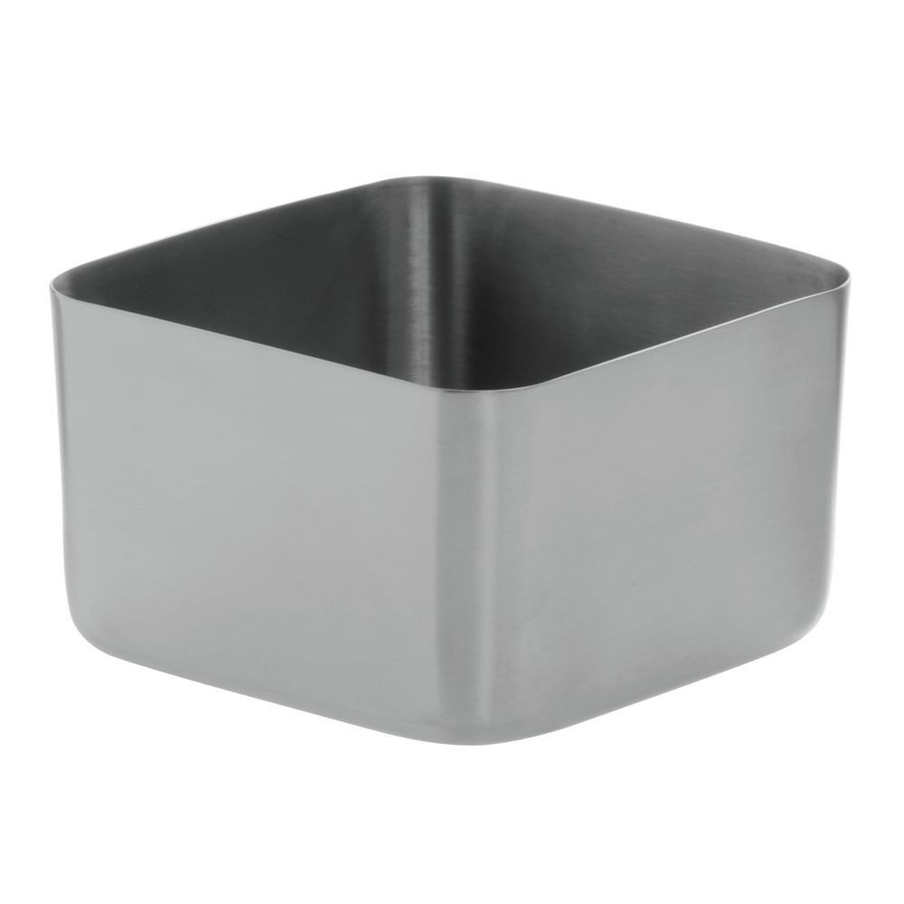 HUBERT Serving Pan Display Pan Soft Touch Rectangular Silver Stainless Steel - 4