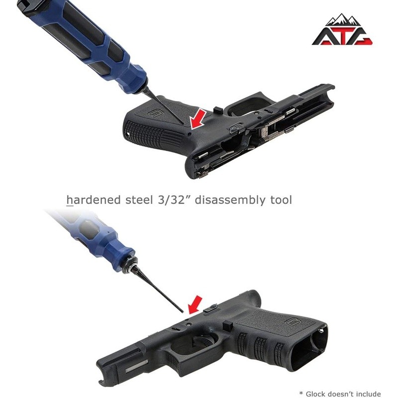 Glock Compatible Front Sight Tool W/ Disassembly Punch & Screwdriver Bits New