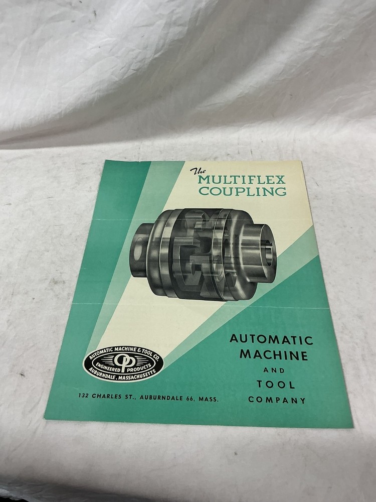 Vintage Automatic Machine & Tool Multiflex Coupling Bulletin Catalog