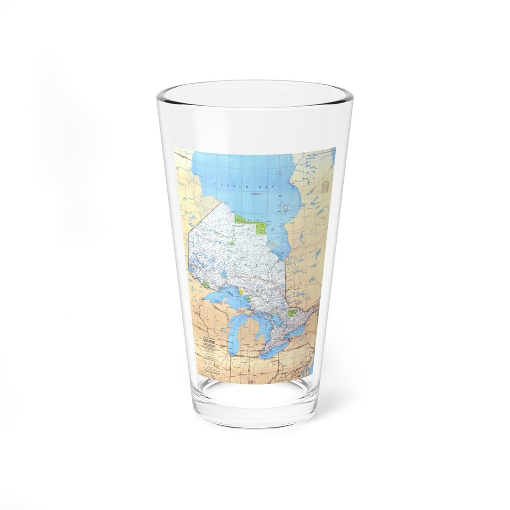Canada - Ontario (1978) (Map) Pint Glass 16oz