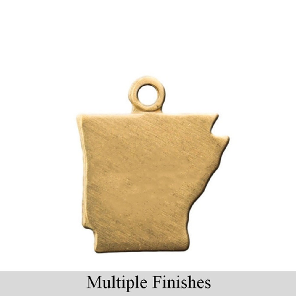 Arkansas Blank State Charms (6)