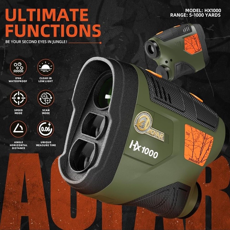Accurate Rangefinder Archery Hunting Outdoors Adjustable Angle Speed Measurement