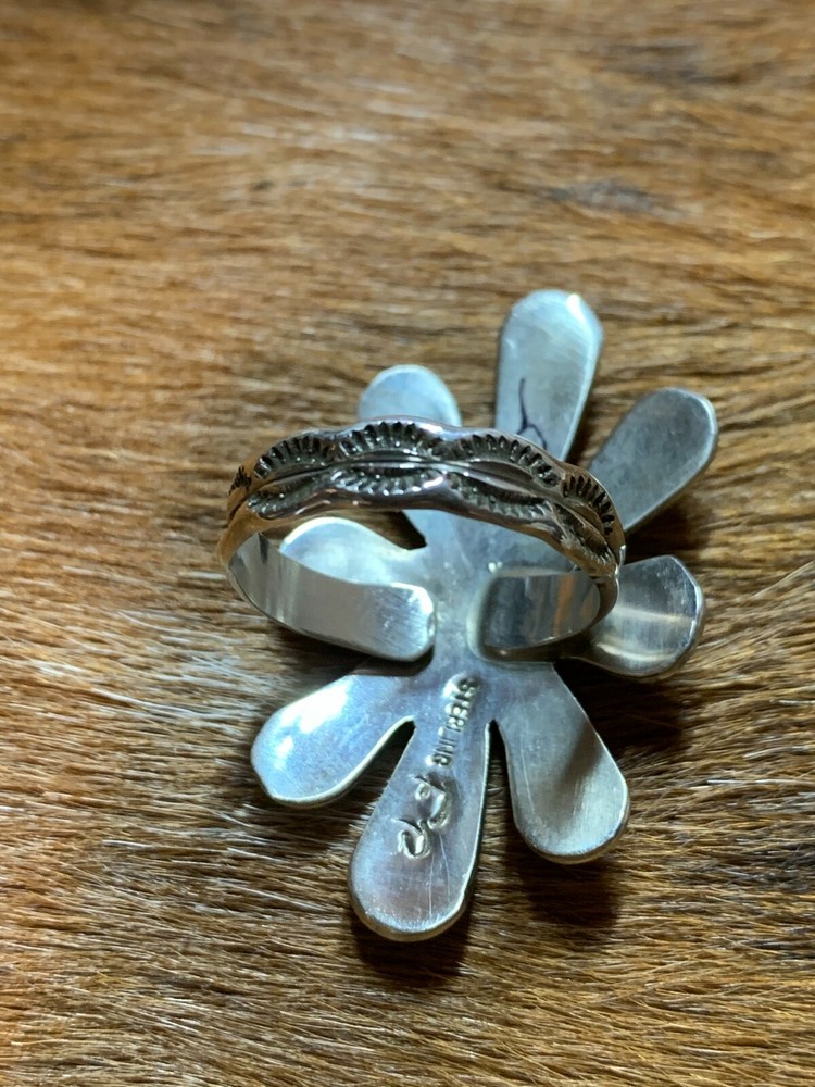 TURQUOISE ~ STERLING SILVER ~ RING (Adj.)