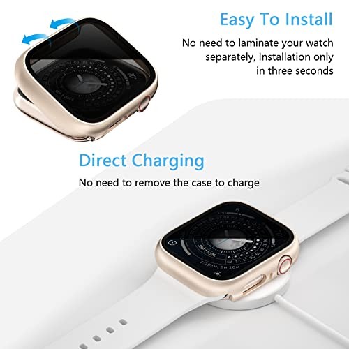 [3 Pack] Privacy Screen Protector for Apple Watch SE 44mm Black/Clear/Blue