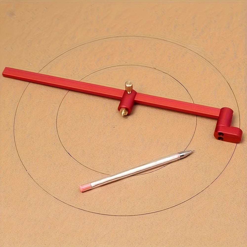 Adjustable Compass Ruler - Precision Circle Drawing for Woodworking & Drafting
