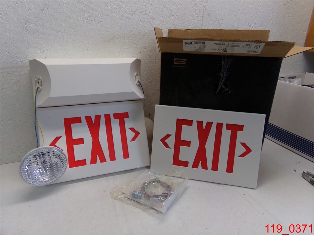 DUAL-LITE EMERGENCY EXIT LIGHTING LIGHT CVT3RW5