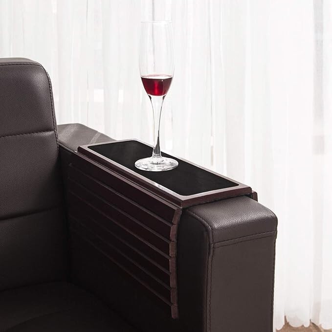 Mesa con reposabrazos de sofá de bambú plegable NUEVO