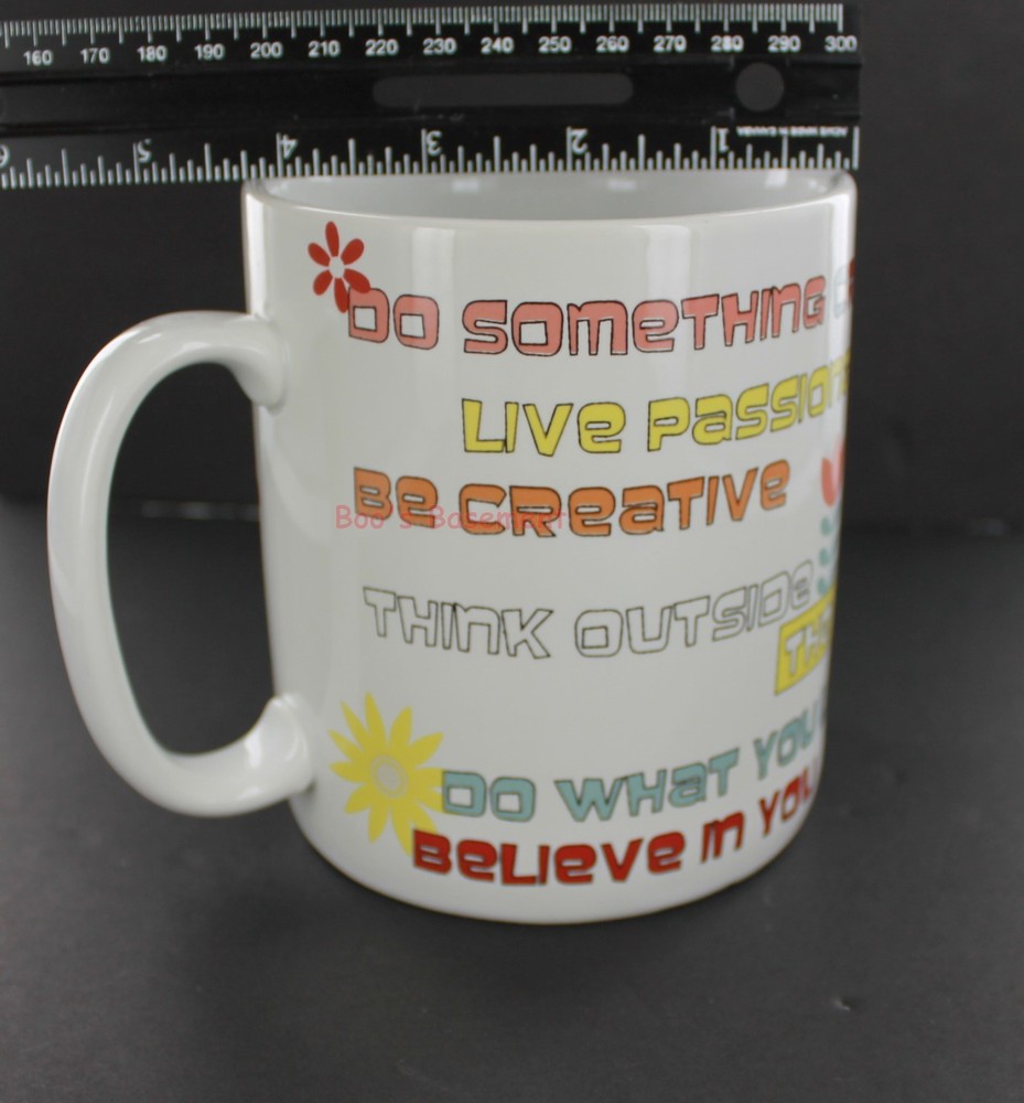 Large Express Yourself Mug - Do Something Crazy Live Passionately Be Creative +