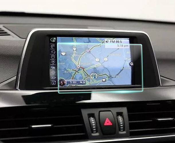 Crystal Clear Screen Protector for 2017 BMW X1 Vehicle Navigation
