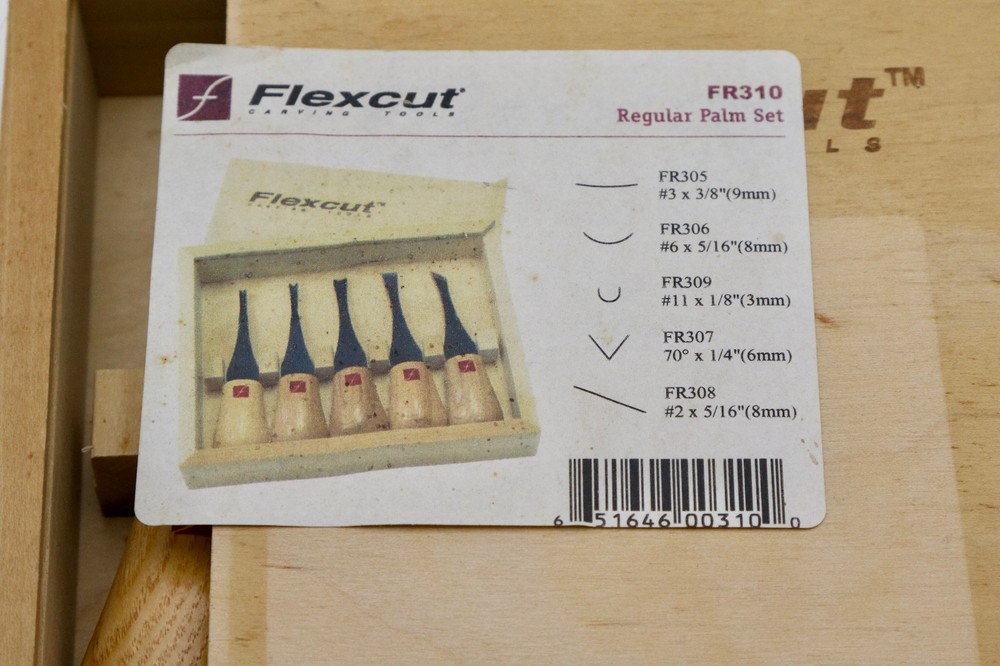 FLEX CUT STANDARD 5 PIECE PALM SET 3214 CARVING GOUGES