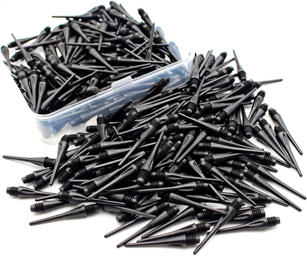 2BA Thread Plastic Tip Dart Points 300 Pack Soft Dart Tips Replacement Dart Acce