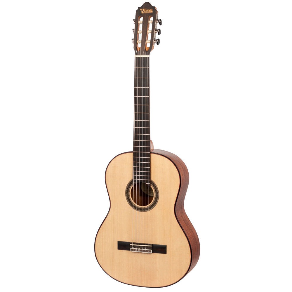 Valencia VC704 4/4 Classical Guitar Solid Spruce Top Mahogany Back & Sides