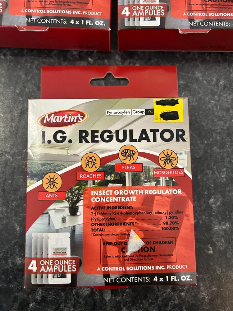 3-PACK LOT Martin's I.G. REGULATOR 4OZ Roach ant Insect Killer Pyriproxyfen