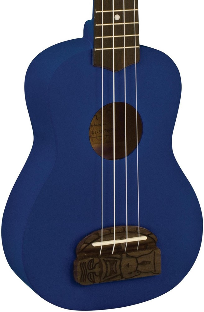 Kohala Tiki Soprano Ukulele Ocean Blue