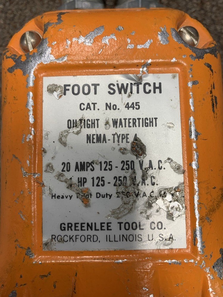 Greenlee 445 Foot Switch