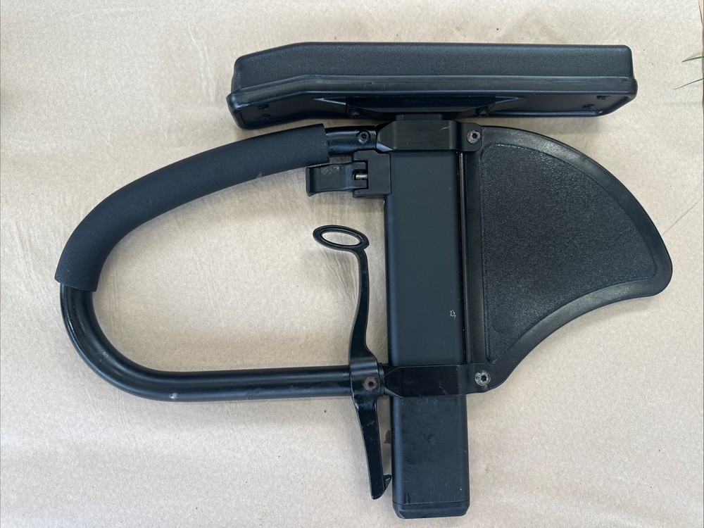 2 - QUICKIE 2 Single Post Wheelchair Armrest Side Assemblies Adjustible Height