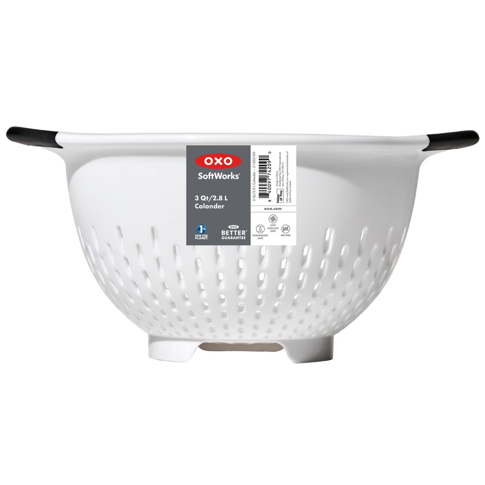 OXO Softworks Plastic Colander, White